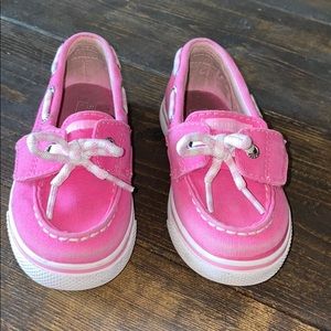 Biscayne Jr. Pink Sperry Shoes